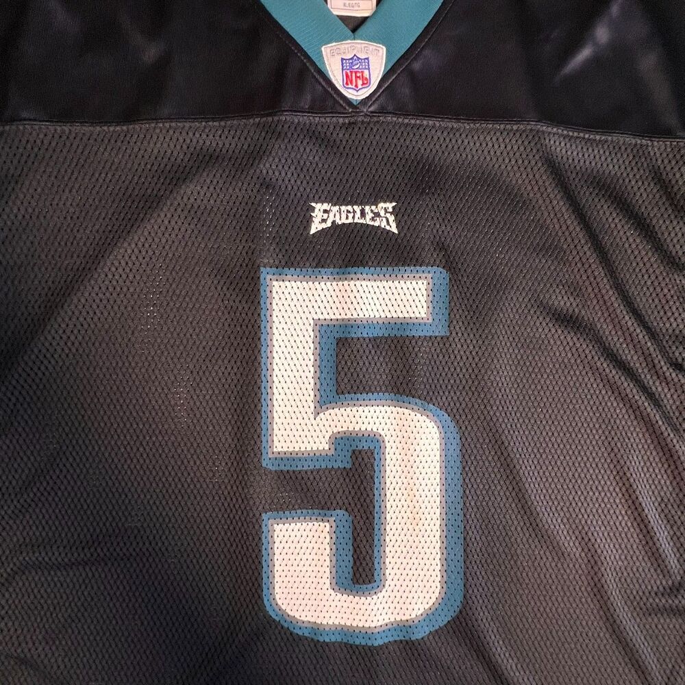 Philadelphia Eagles McNabb #5 Jersey Reebok XL Black Alt Y2K Tailgate Blokecore - Picture 3 of 10
